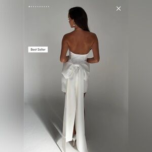 Meshki Meredith Strapless Bow Mini Dress